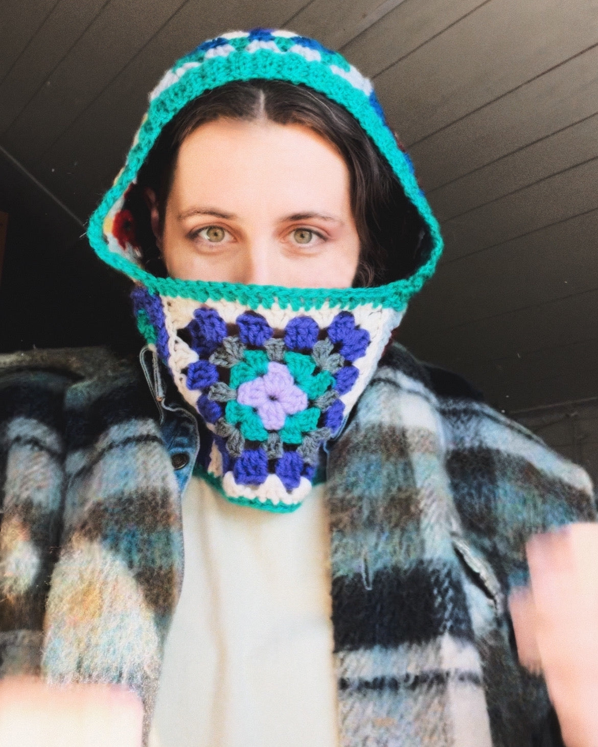granny square balaclava #1