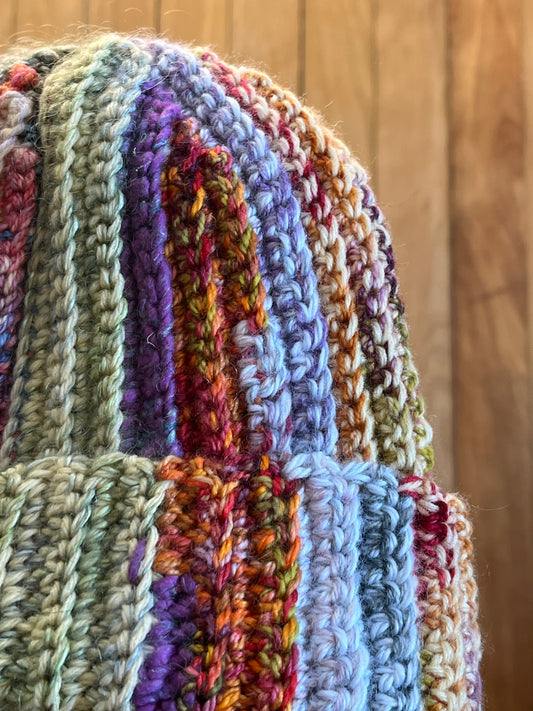 scrappy beanie #2 - upcycled toque