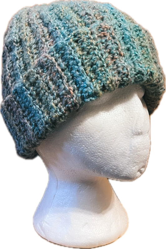 seagreen beanie - upcycled toque