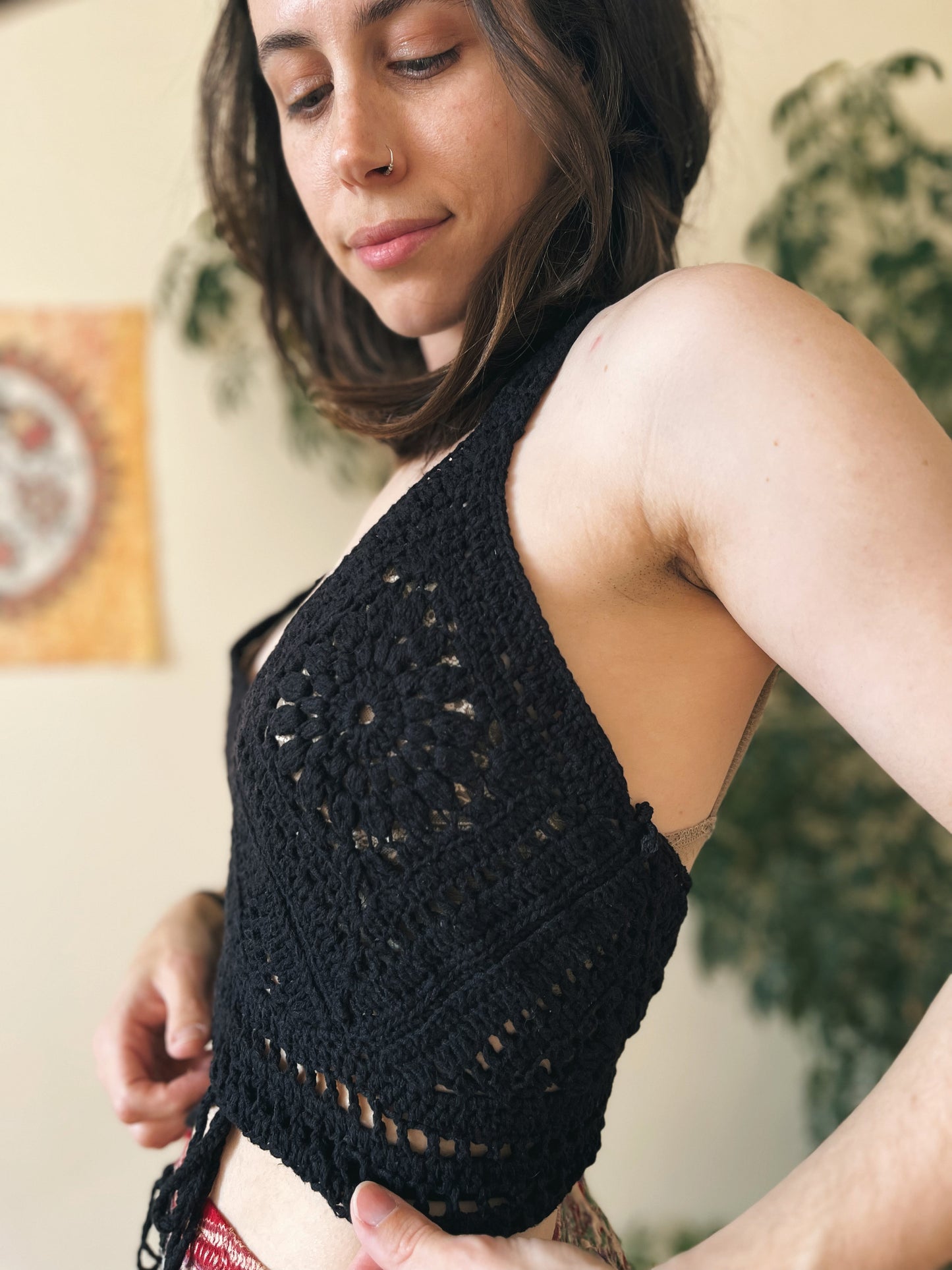 black crop top