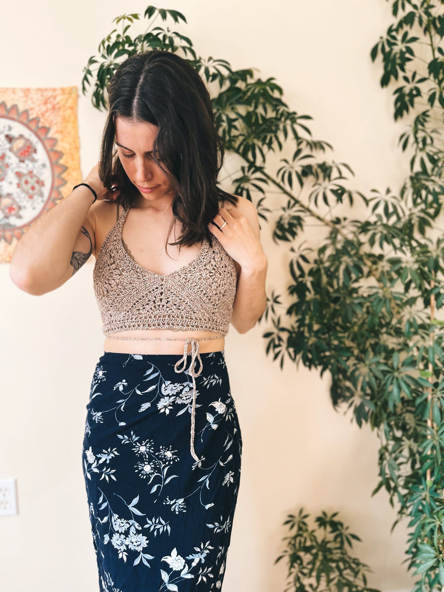 oatmeal crop top