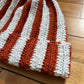 orange striped beanie