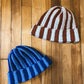 orange striped beanie