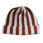 orange striped beanie