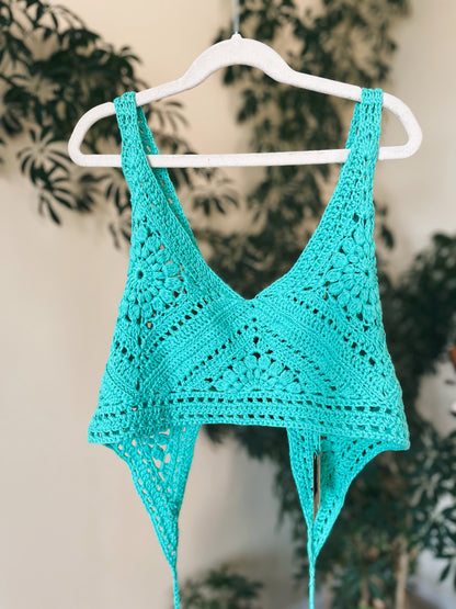 mint wrap top