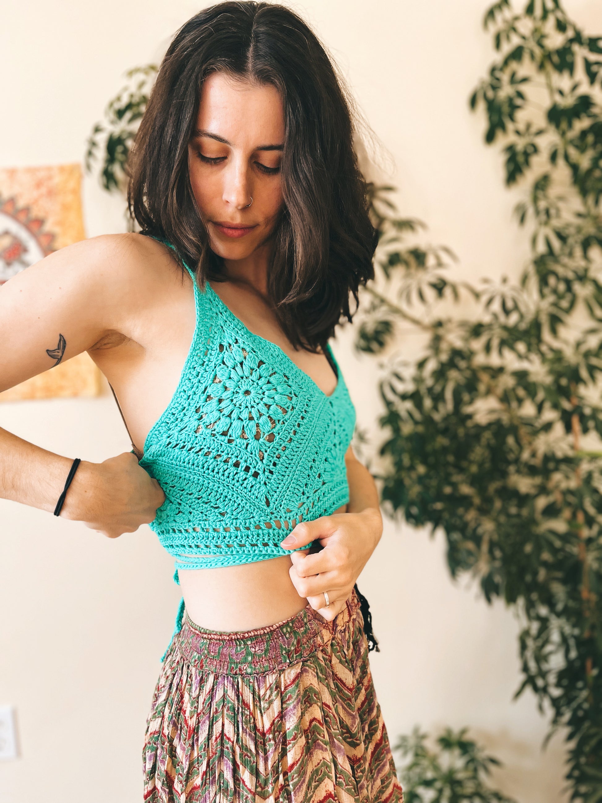 PATTERN Boho Crop Top Crochet Pattern -  Canada