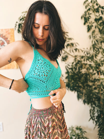 mint wrap top