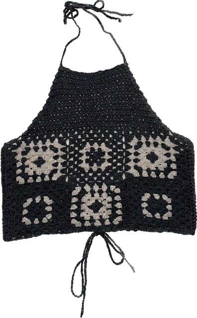 granny halter crop